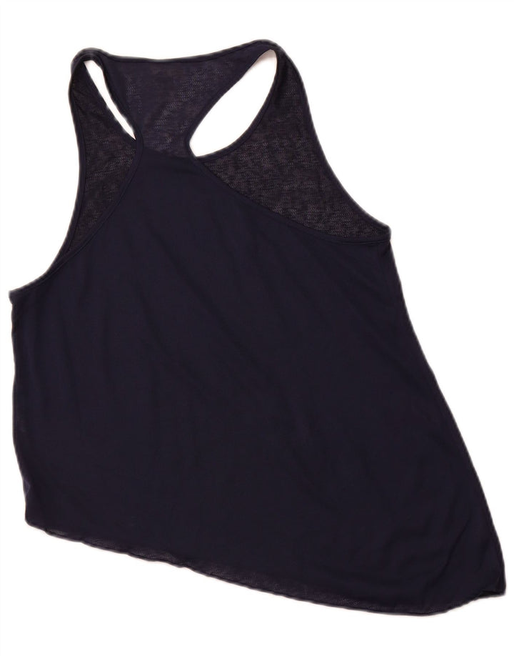 PUMA Womens Vest Top UK 12 Medium  Navy Blue