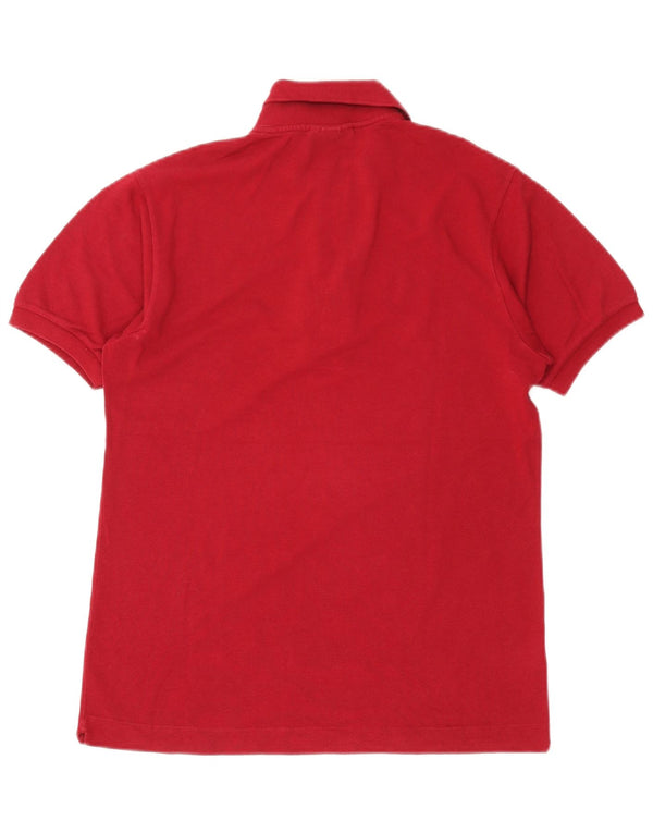 Lacoste Mens Classic Fit Polo Shirt Size 3 Small Burgundy Cotton