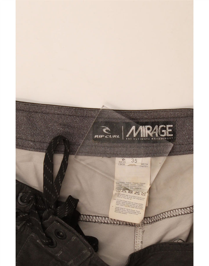 RIP CURL Mens Swimming Shorts Large  Grey Colourblock Polyester