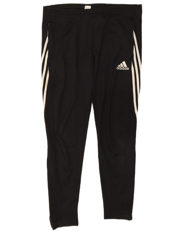Adidas Mens Climalite Tracksuit Trousers Large  Black Polyester