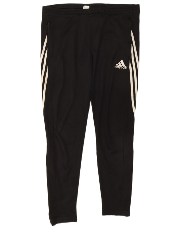 Adidas Mens Climalite Tracksuit Trousers Large  Black Polyester