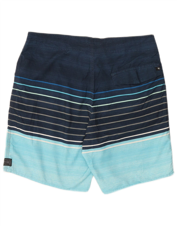 Rip Curl Mens Swimming Shorts Medium  Navy Blue Colourblock Polyester