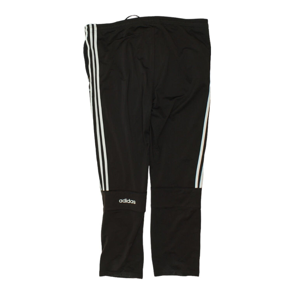 Adidas Originals Mens Black Soft Shell Tracksuit Bottoms | Vintage Y2K Sports | Vintage Messina Hembry | Thrift | Second-Hand Messina Hembry | Used Clothing | Messina Hembry 