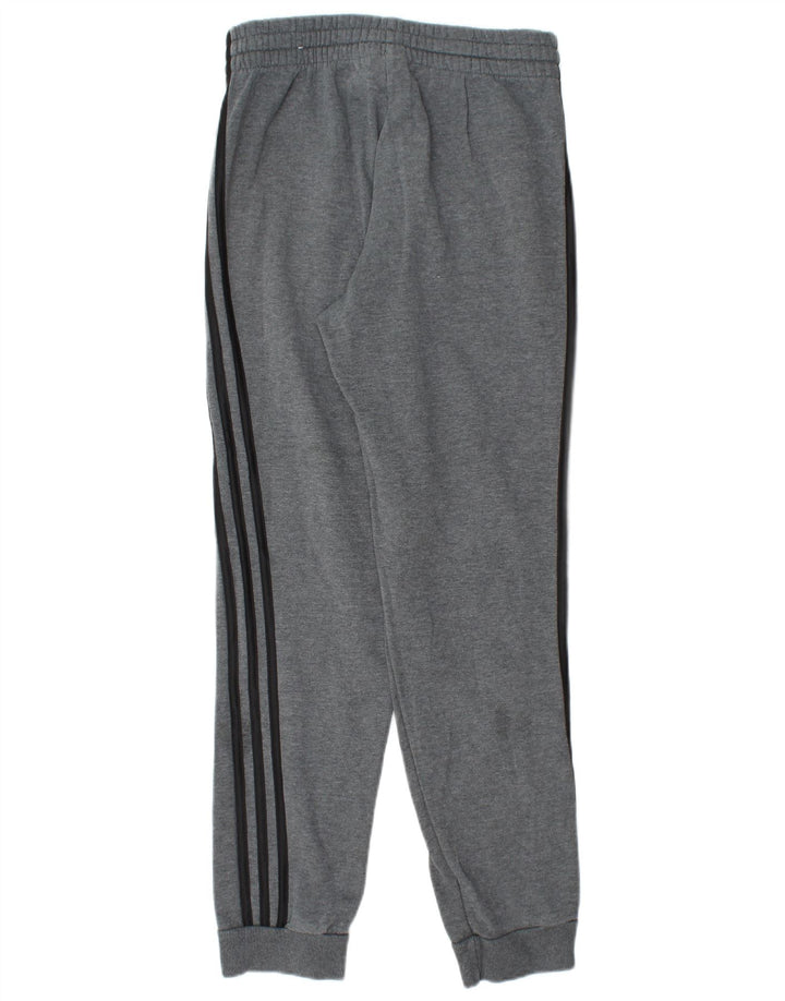 ADIDAS Mens Tracksuit Trousers Joggers Small  Grey Cotton