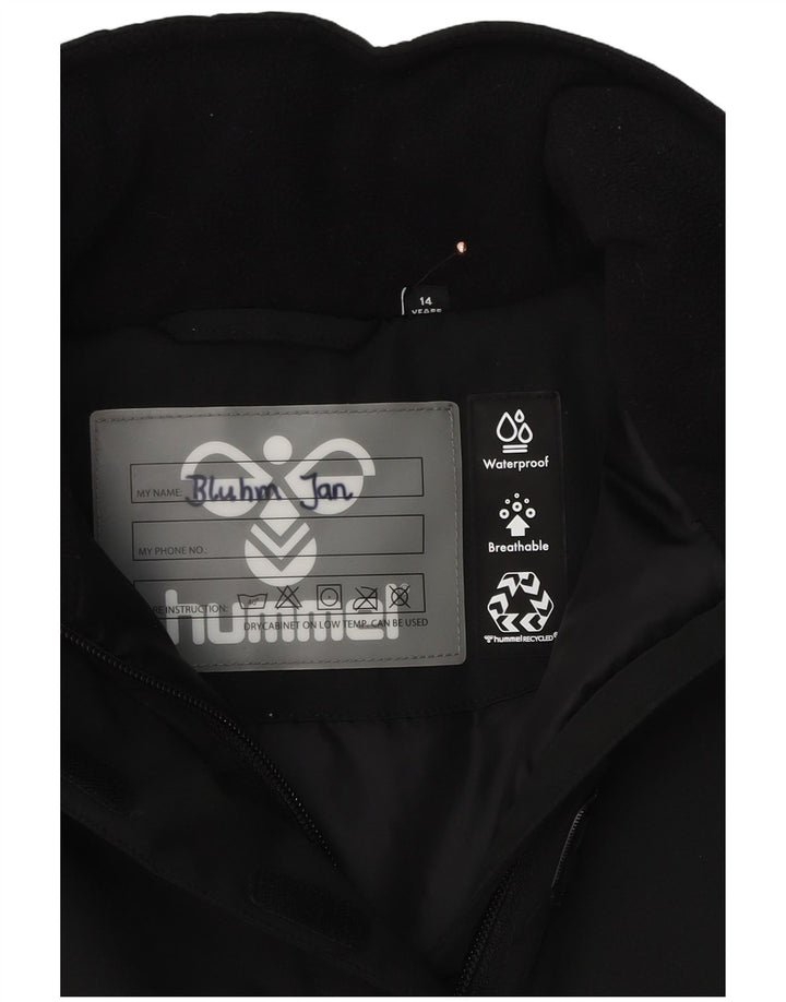 Hummel Boys Graphic Anorak Jacket 13-14 Years Black