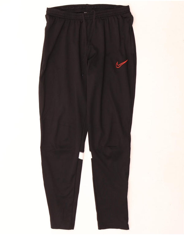 Nike Mens Dri Fit Tracksuit Trousers Large Black Colourblock Polyester