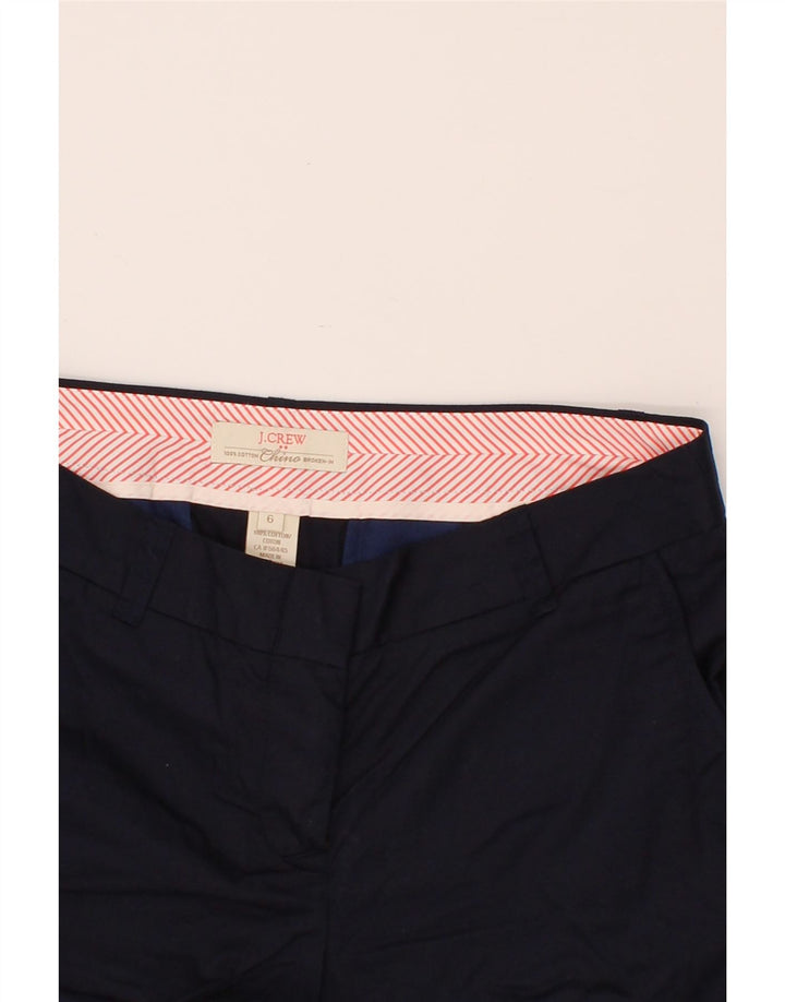 J. CREW Womens Broken In Chino Shorts US 6 Medium W30  Navy Blue Cotton Vintage J. Crew and Second-Hand J. Crew from Messina Hembry 
