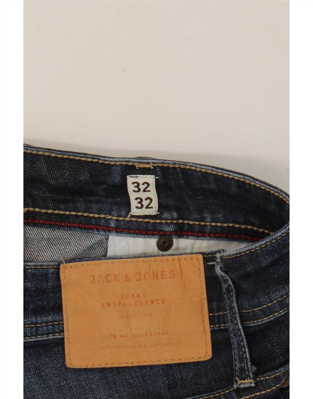 Jack & Jones Mens Clark Regular Fit Straight Jeans W32 L32 Blue