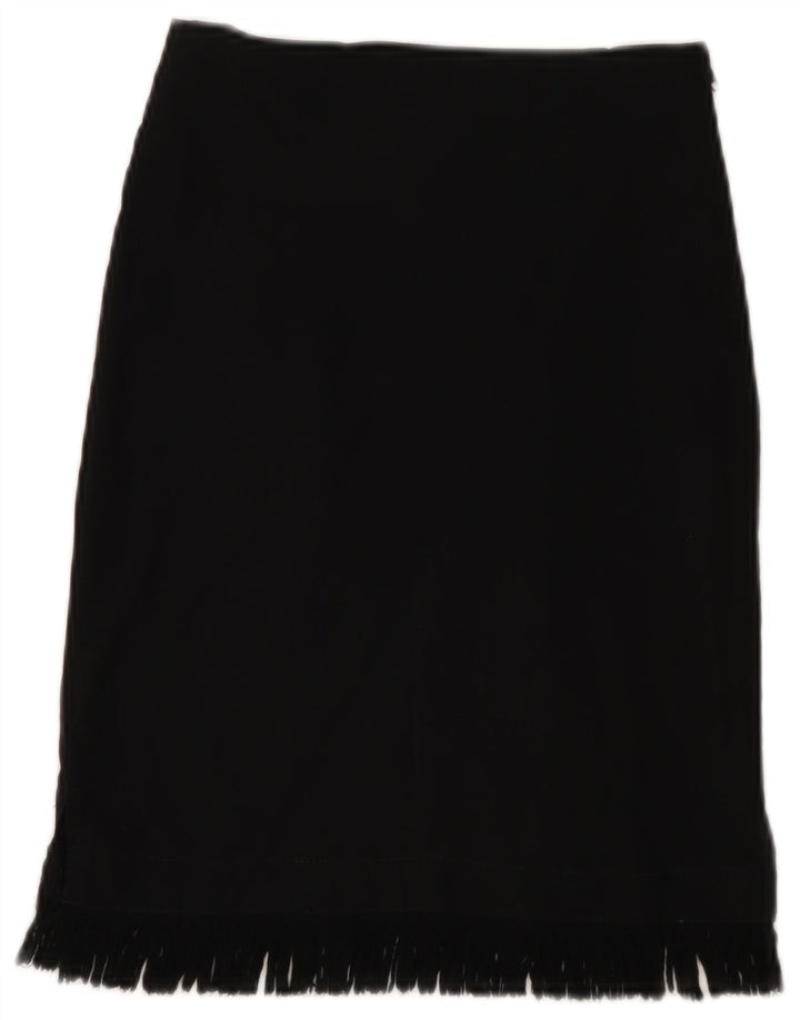 PIMKIE Womens Midi Skirt EU 34 XS W24  Black Viscose