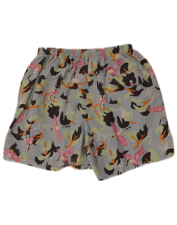 Patagonia Womens Graphic Sport Shorts UK 8 Small Blue Animal Print