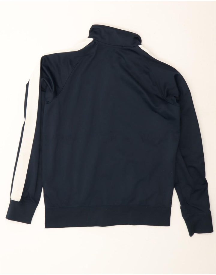 NIKE Mens Tracksuit Top Jacket Medium Navy Blue Colourblock Polyester Vintage Nike and Second-Hand Nike from Messina Hembry 
