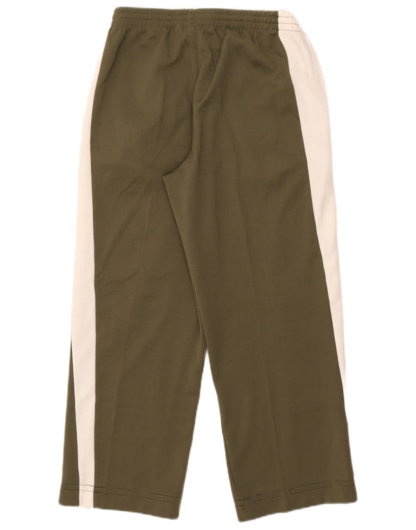 Puma Mens Tracksuit Trousers Large Khaki Colourblock Polyester