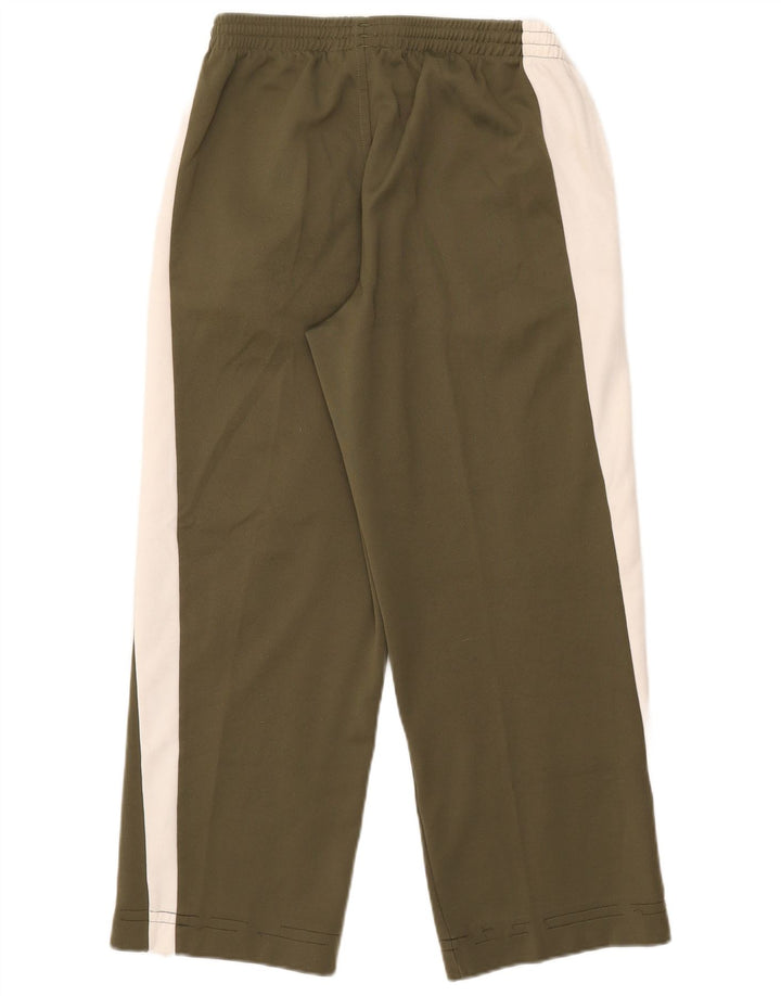 Puma Mens Tracksuit Trousers Large Khaki Colourblock Polyester