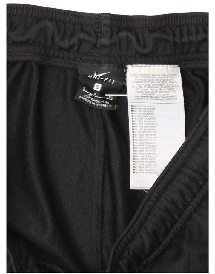 Nike Mens Dri Fit Tracksuit Trousers Small  Black Polyester
