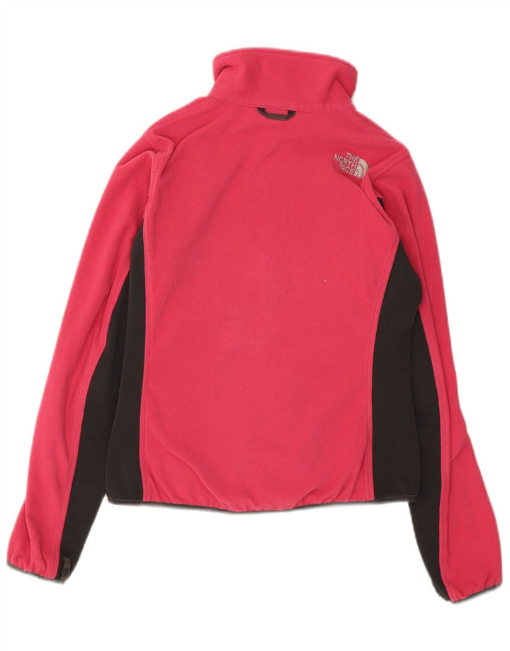 THE NORTH FACE Womens Fleece Jacket UK 6 XS Pink Colourblock Polyester