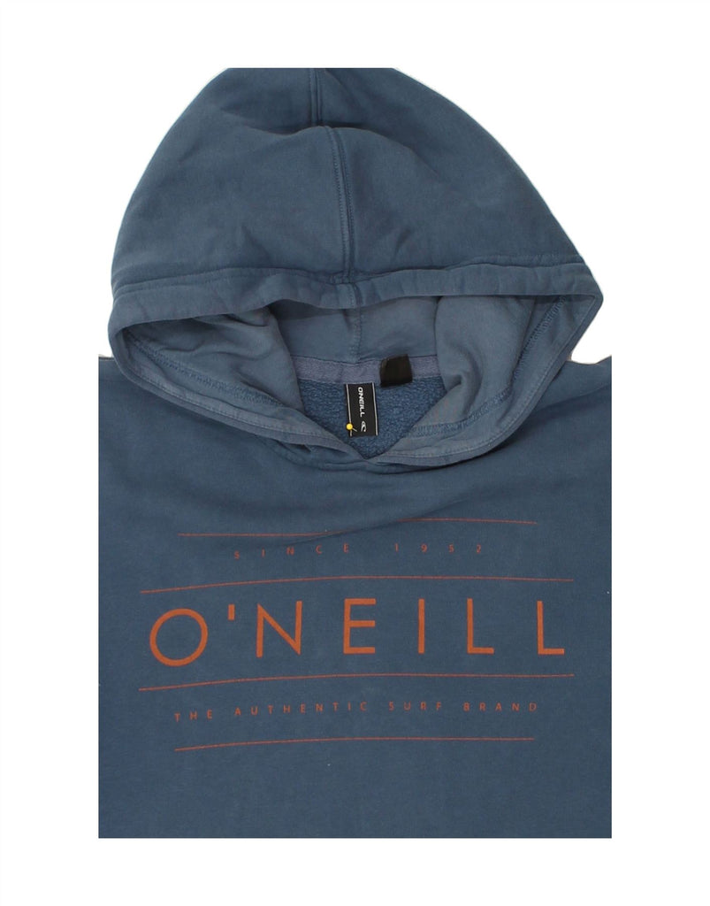 O'NEILL Mens Graphic Hoodie Jumper Medium Navy Blue Cotton Vintage O'Neill and Second-Hand O'Neill from Messina Hembry 