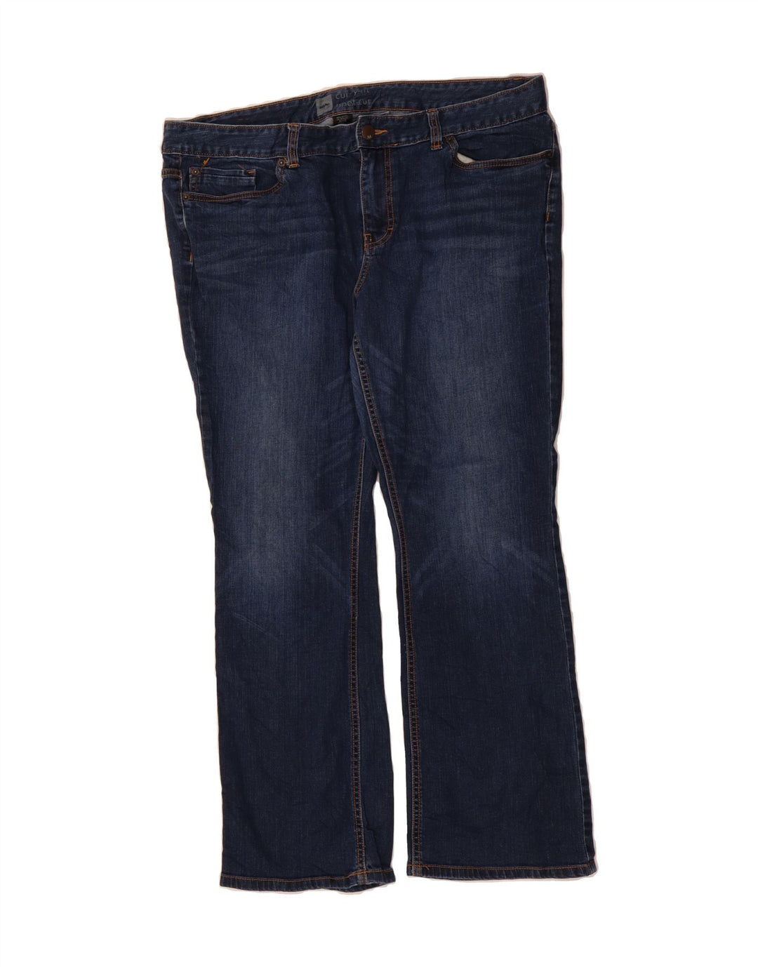 MOSSIMO Womens Curvy Fit Bootcut Jeans US 18 2XL W40 L31 Blue Cotton Vintage Mossimo and Second-Hand Mossimo from Messina Hembry 
