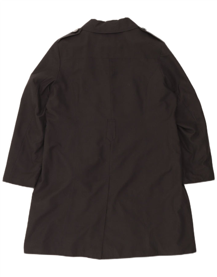 Marks & Spencer Womens Trench Coat UK 20 2XL Black Polyester