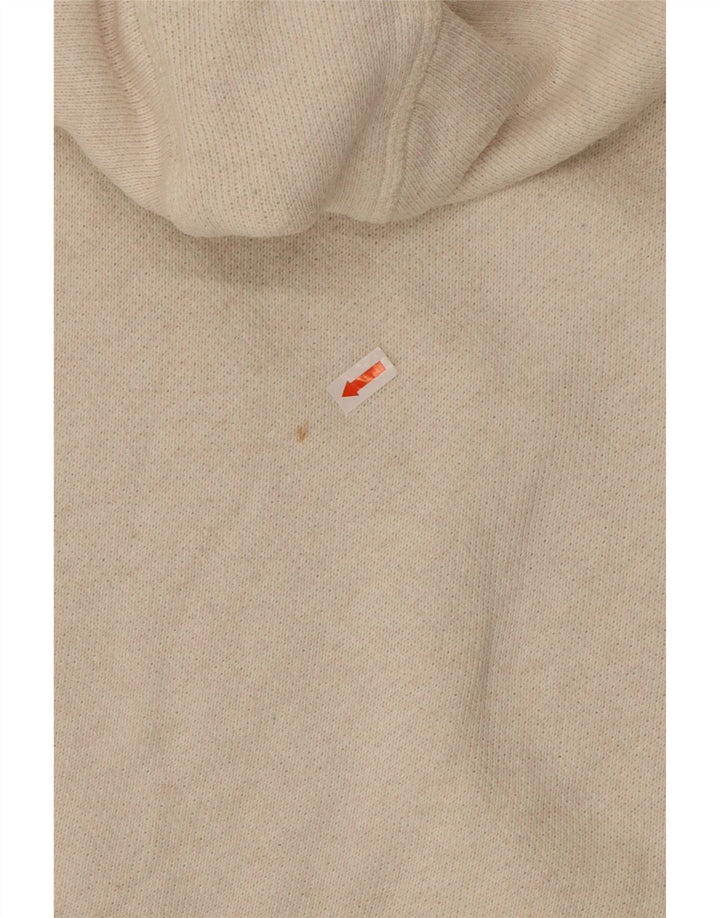 ROXY Womens Hooded Jumper Sweater UK 14 Medium Off White