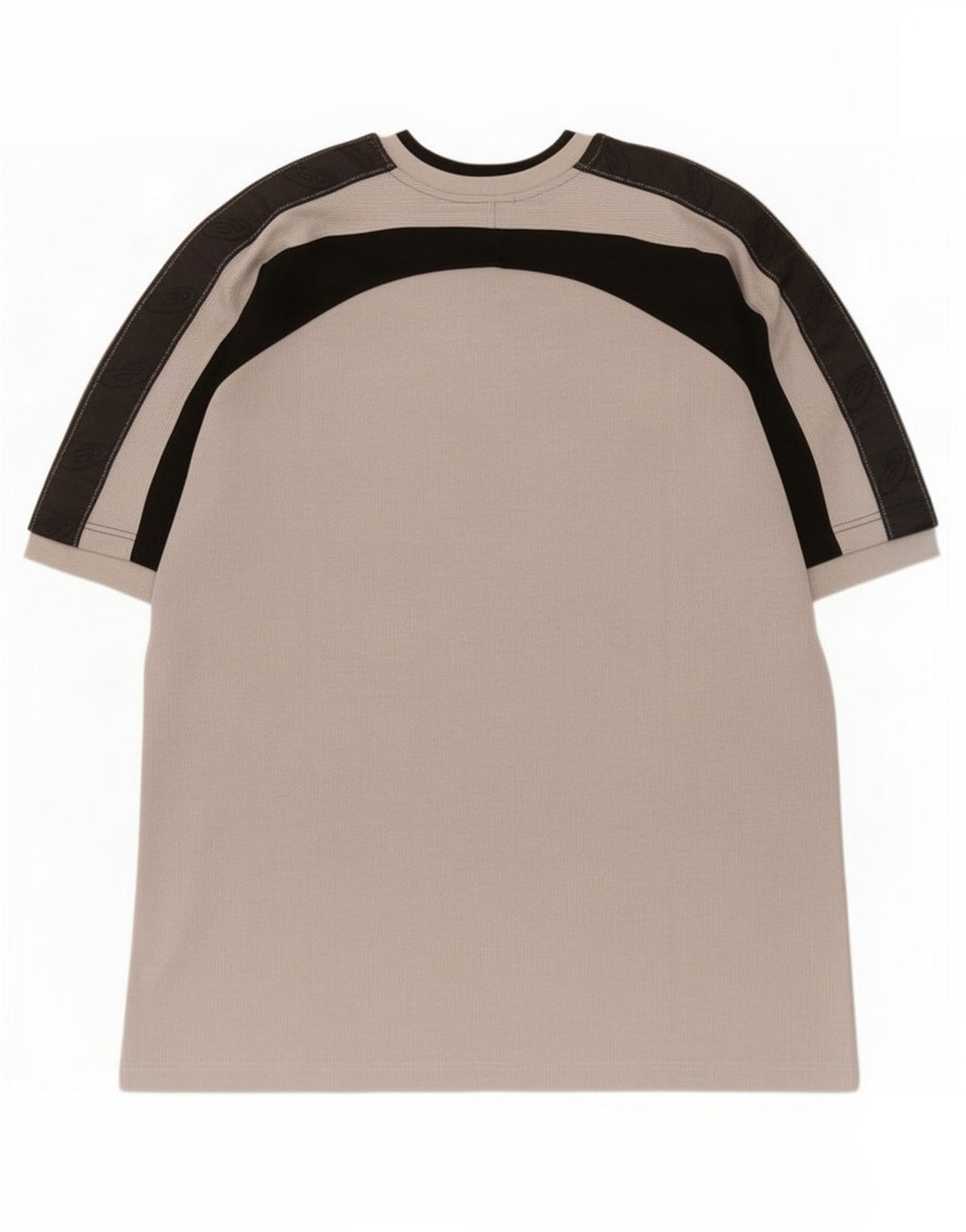 Asics Mens T-Shirt Top Large Grey Colourblock Cotton