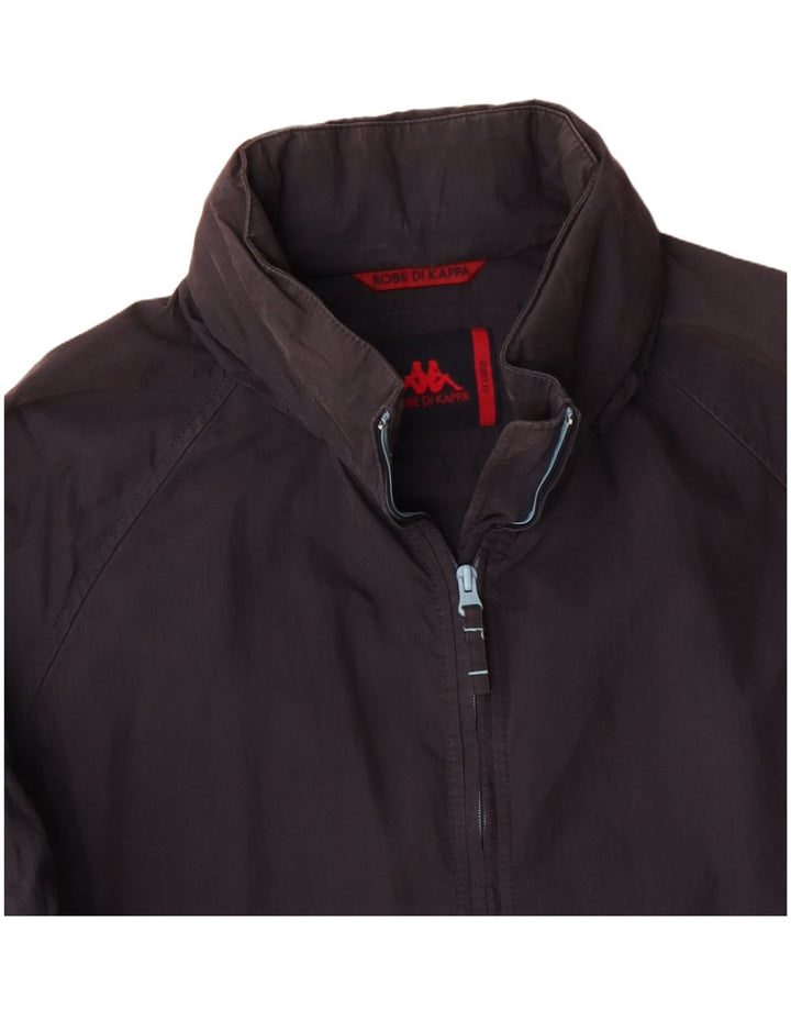 Kappa Mens Bomber Jacket UK 44 2XL Navy Blue Cotton