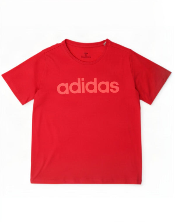 Adidas Womens Graphic T-Shirt Top UK 28/30 3XL Pink