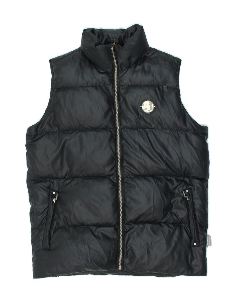 CHAMPION Boys Padded Gilet 13-14 Years XL Black Vintage Champion and Second-Hand Champion from Messina Hembry 