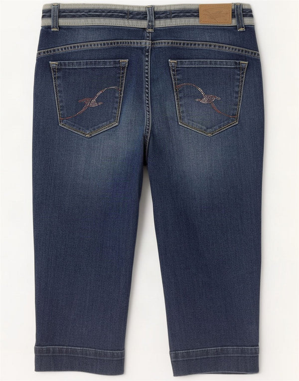 Trussardi Womens Bermuda Denim Shorts Large W32 Blue
