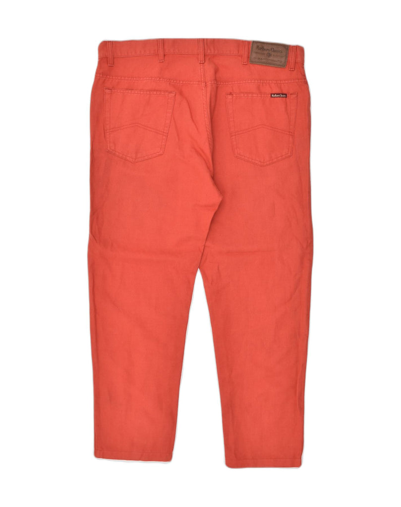 MARLBORO CLASSICS Mens Slim Casual Trousers W40 L34 Red Cotton | Vintage Marlboro Classics | Thrift | Second-Hand Marlboro Classics | Used Clothing | Messina Hembry 