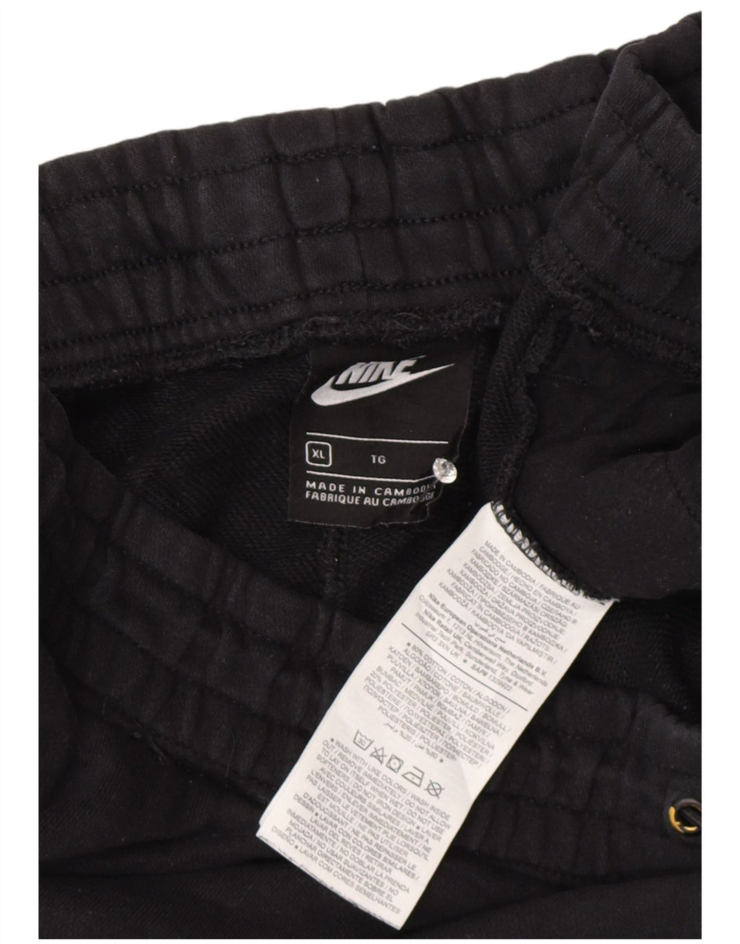 Nike Mens Graphic Cargo Tracksuit Trousers Joggers XL  Black Cotton