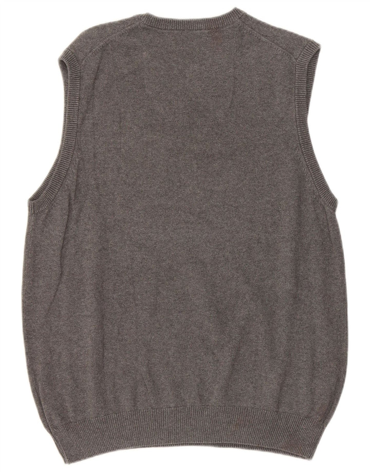 Marks & Spencer Mens Regular Fit Vest Tank Top Medium Grey Cotton