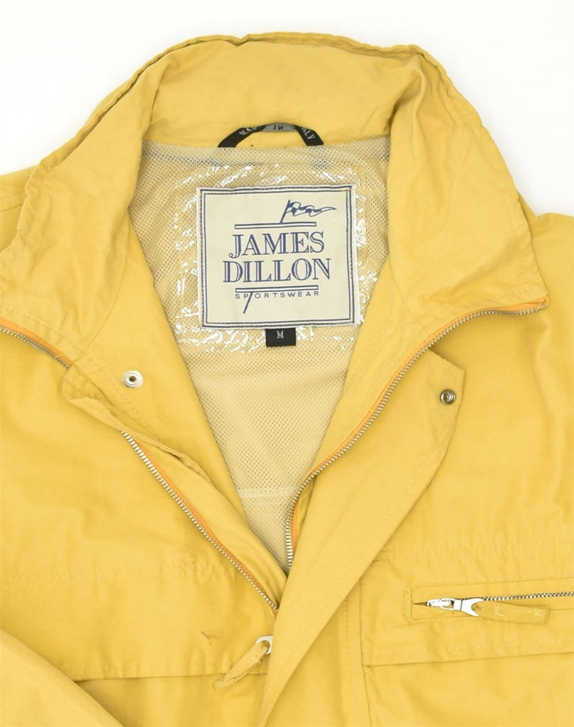 JAMES DILLON Mens Hooded Utility Jacket UK 38 Medium Yellow Cotton | Vintage James Dillon | Thrift | Second-Hand James Dillon | Used Clothing | Messina Hembry 