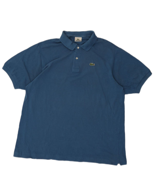 Lacoste Mens Polo Shirt Size 7 2XL Blue Cotton