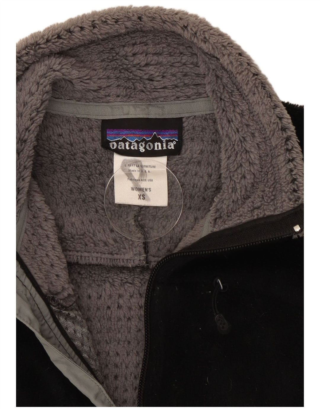 Patagonia Womens Fleece Jacket UK 6 XS Black Polyester