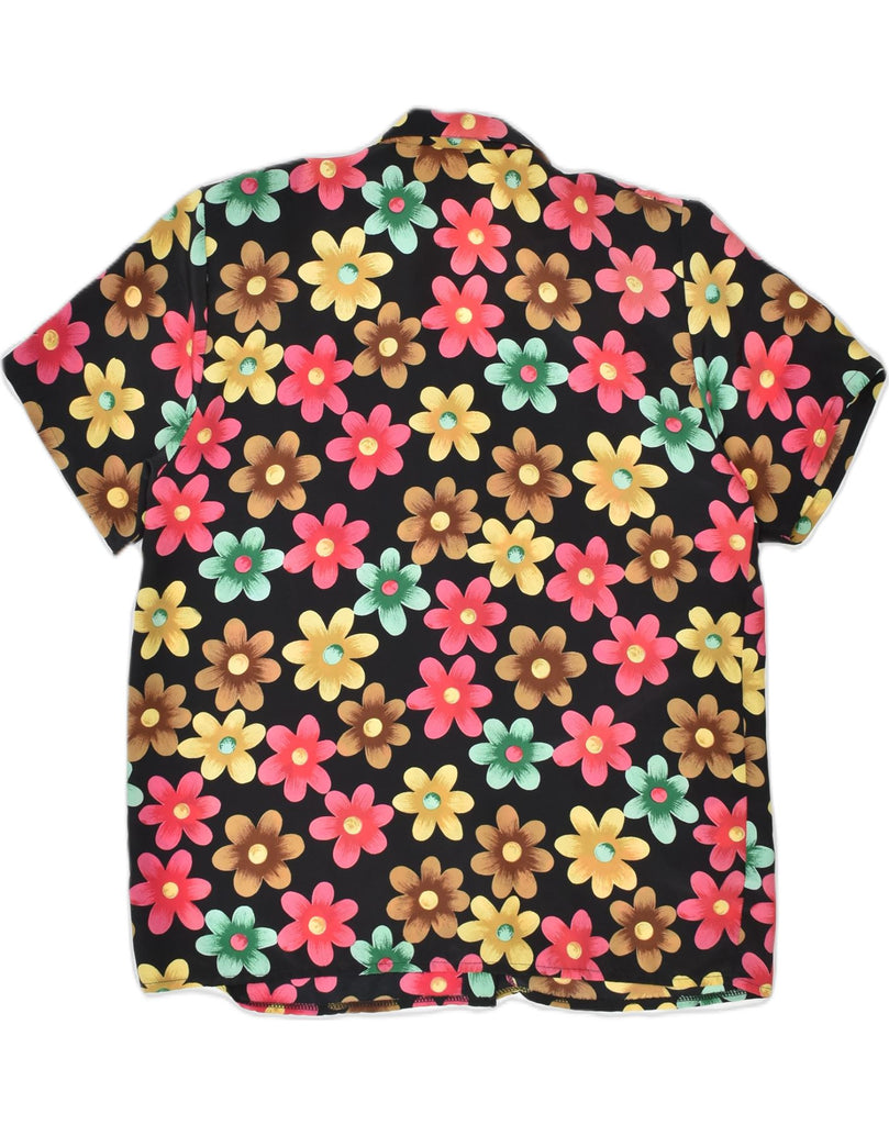 VINTAGE Womens Short Sleeve Shirt IT 48 XL Multicoloured Floral | Vintage | Thrift | Second-Hand | Used Clothing | Messina Hembry 