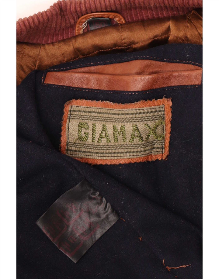 Giamax Womens Duffle Leather Coat IT 50 2XL Brown