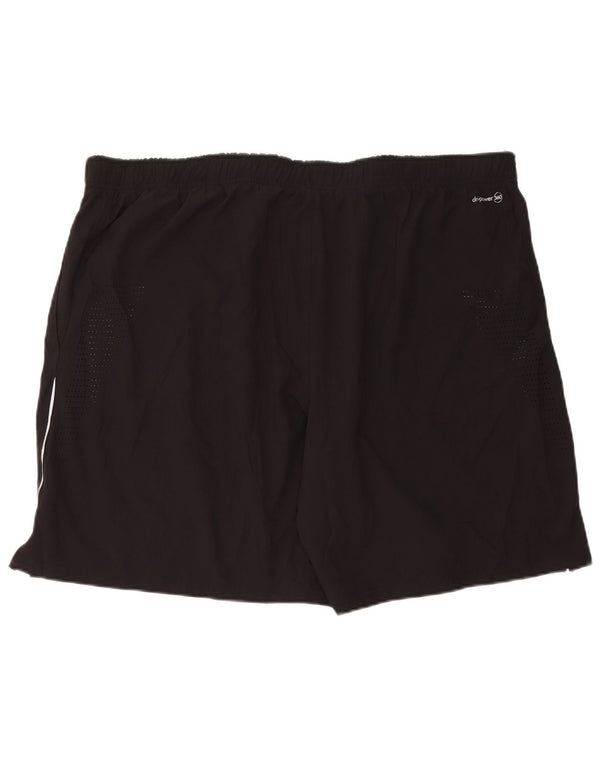 RUSSELL ATHLETIC Mens Dri-Power Sport Shorts 2XL Black Polyester