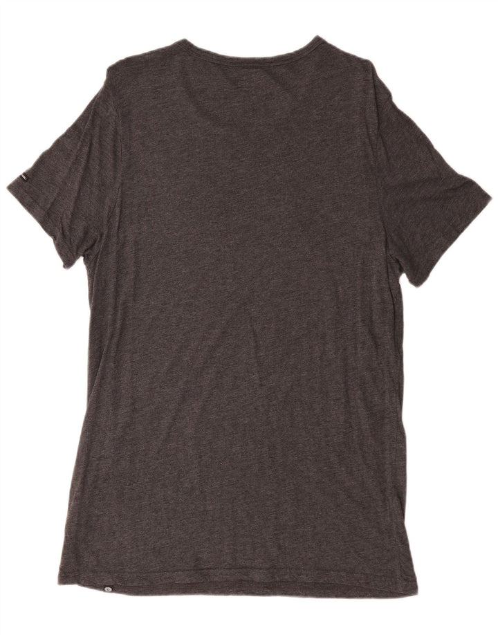 Animal Mens T-Shirt Top Medium Grey Viscose