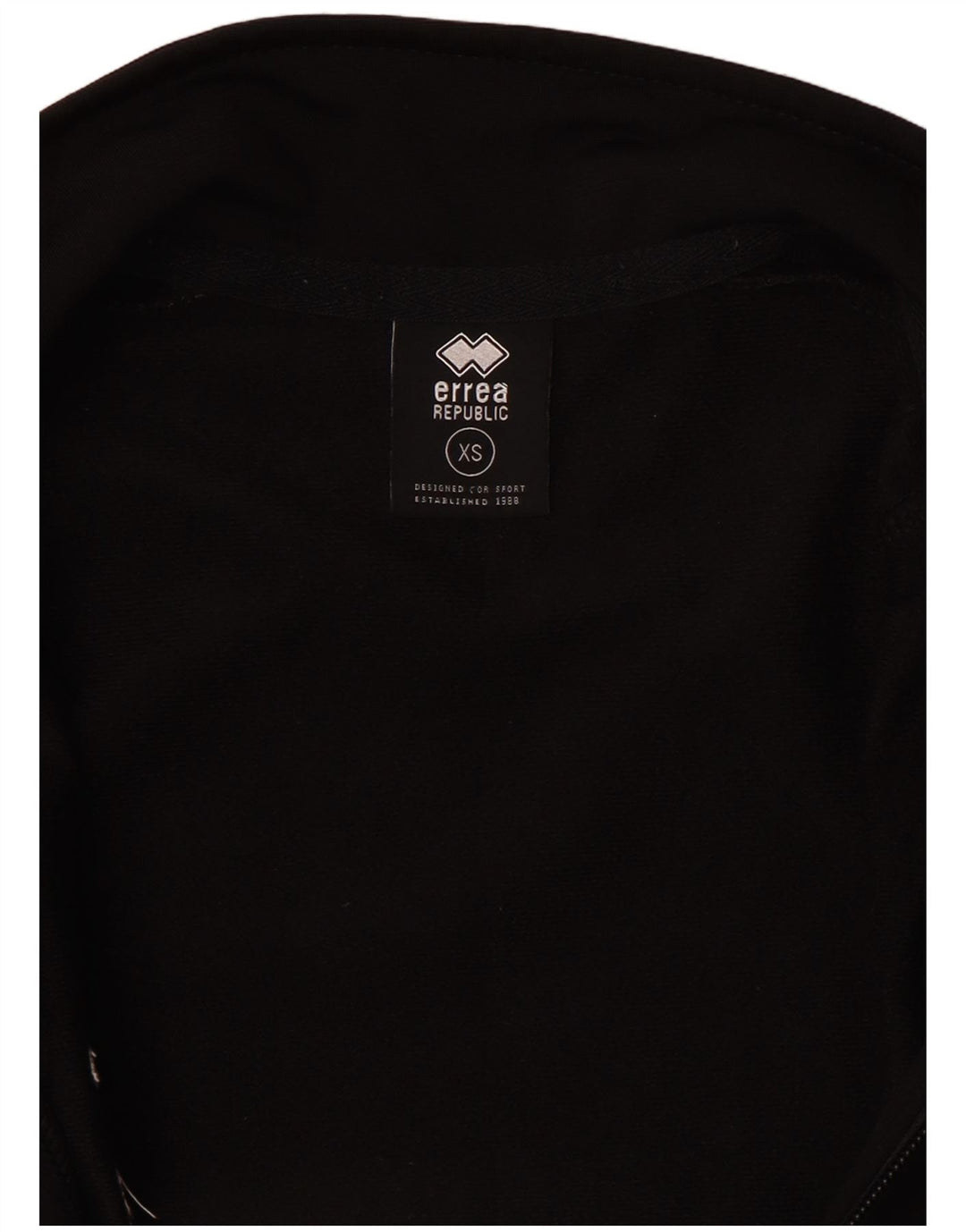 Errea Womens Graphic Tracksuit Top Jacket UK 6 XS Black Colourblock