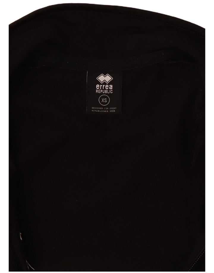 Errea Womens Graphic Tracksuit Top Jacket UK 6 XS Black Colourblock