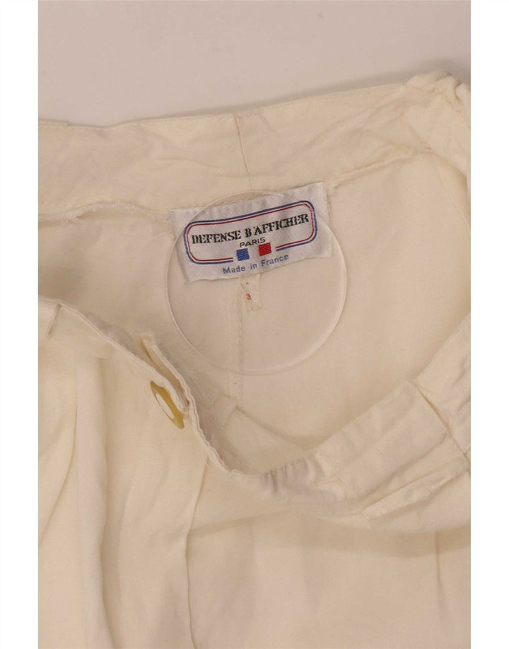 Vintage Womens Pegged Chino Shorts Medium W28 Off White