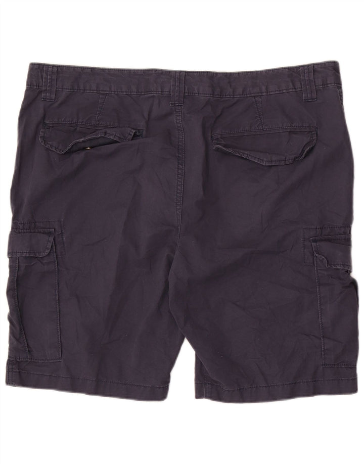 Marks & Spencer Mens Cargo Shorts W40 XL  Navy Blue Cotton