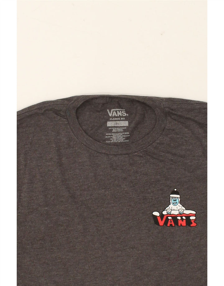 VANS Mens Classic Fit Graphic T-Shirt Top Small Grey Cotton Vintage Vans and Second-Hand Vans from Messina Hembry 