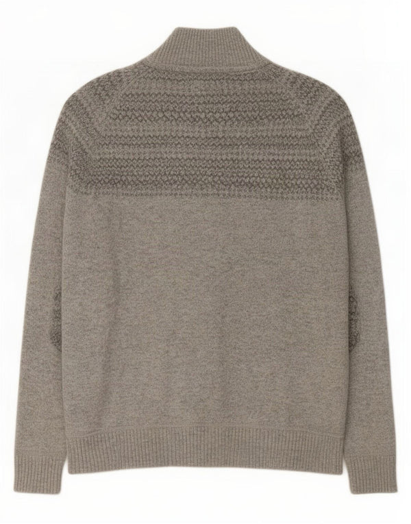 Ted Baker Mens Turtle Neck Jumper Sweater Size 6 2XL Grey Cotton