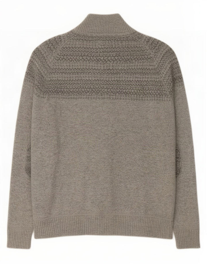 Ted Baker Mens Turtle Neck Jumper Sweater Size 6 2XL Grey Cotton