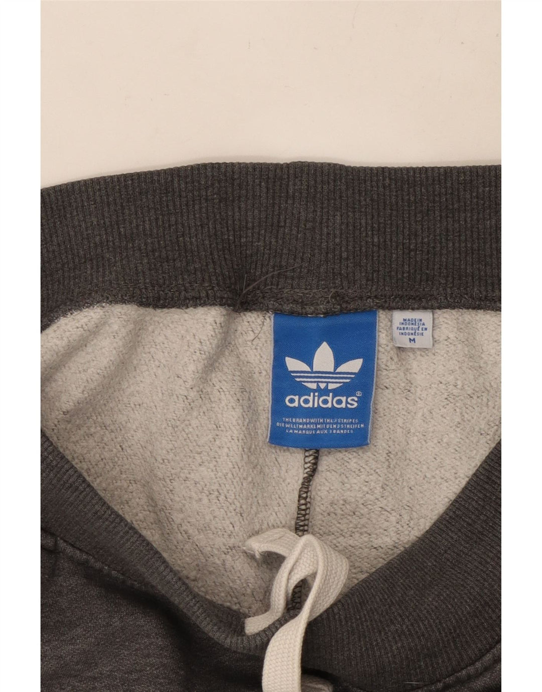 ADIDAS Mens Graphic Tracksuit Trousers Joggers Medium Grey Cotton