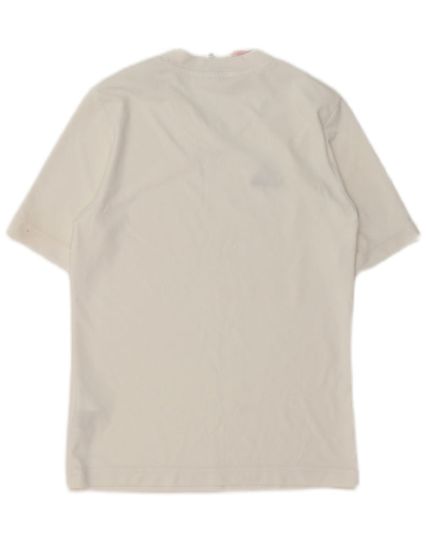 Adidas Boys Aeroready T-Shirt Top 11-12 Years White Polyester