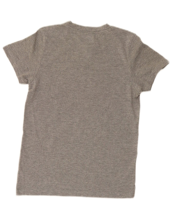 Puma Womens Graphic T-Shirt Top UK 12 Medium Grey Flecked