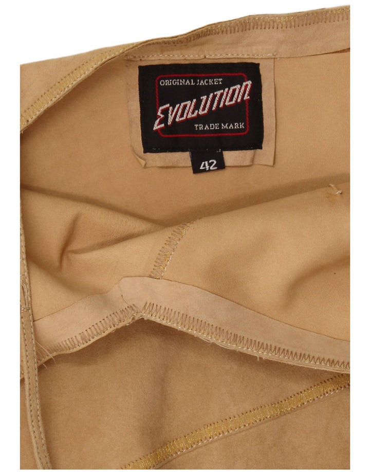 Evolution Womens Suede Slip Dress IT 42 Medium Beige