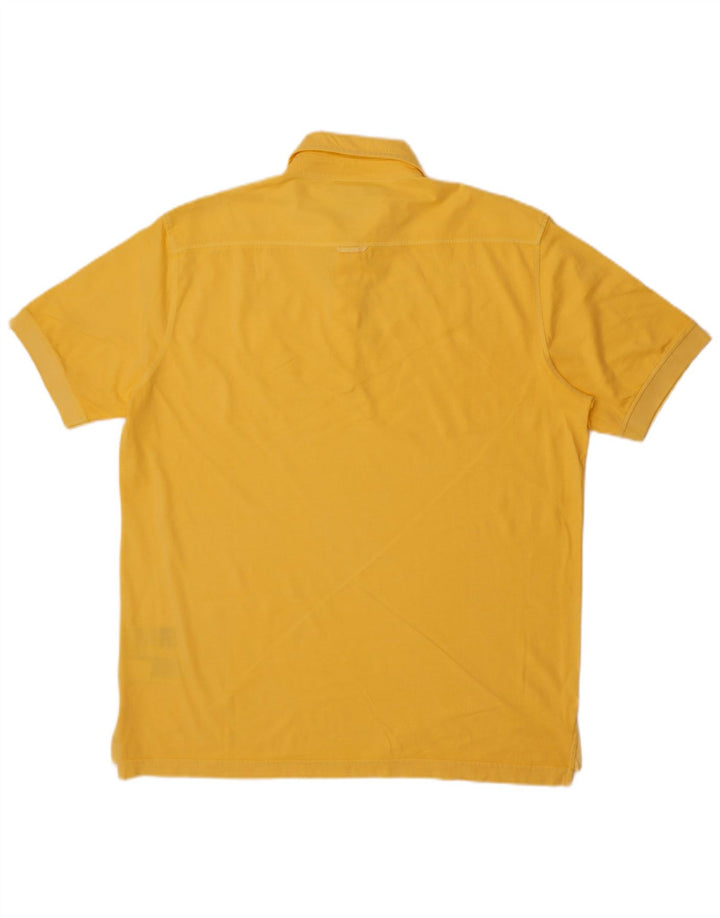 Tommy Hilfiger Mens Regular Fit Polo Shirt XL Yellow Cotton